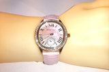  Shop Authentic Michael Kors Sage Three-Hand Mother of Pearl Pink Dial Pink Leather Strap Watch for Women - MK4820 - Luxxuri