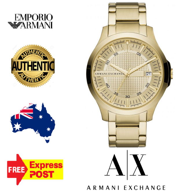  Shop Authentic Armani Exchange Hampton Chronograph Gold Dial Gold Steel Strap Watch For Men - AX2415 - Luxxuri