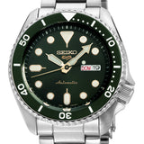  Shop Authentic Seiko 5 Sports Automatic Analog Green Dial Silver Steel Strap Watch For Men - SRPD63K1 - Luxxuri
