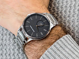 Shop Authentic Emporio Armani Renato Quartz Black Dial Silver Steel Strap  Watch For Men - AR11118 - Luxxuri