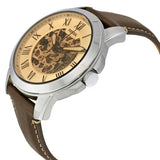  Shop Authentic Fossil Grant Chronograph Cream Dial Brown Leather Strap Watch for Men - ME3122 - Luxxuri