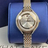  Shop Authentic Swarovski Crystalline Aura White Dial Two Tone Mesh Strap Watch for Women - 5644075 - Luxxuri