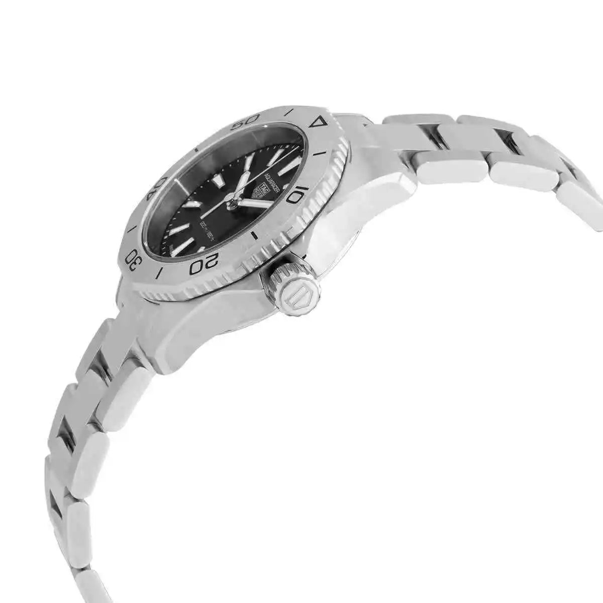  Shop Authentic Tag Heuer Aquaracer Professional 200 Quartz Black Dial Silver Steel Strap Watch for Women - WBP1410.BA0622 - Luxxuri