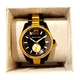  Shop Authentic Michael Kors Lexington Quartz Black Dial Two Tone Steel Strap Watch For Men - MK8948 - Luxxuri