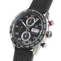  Shop Authentic Tag Heuer Carrera Chronograph Black Dial Black Rubber Strap Watch for Men - CBN2A1AA.FT6228 - Luxxuri