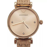  Shop Authentic Emporio Armani Gianni T Bar Quartz Rose Gold Dial Rose Gold Steel Strap Watch For Women - AR11342 - Luxxuri
