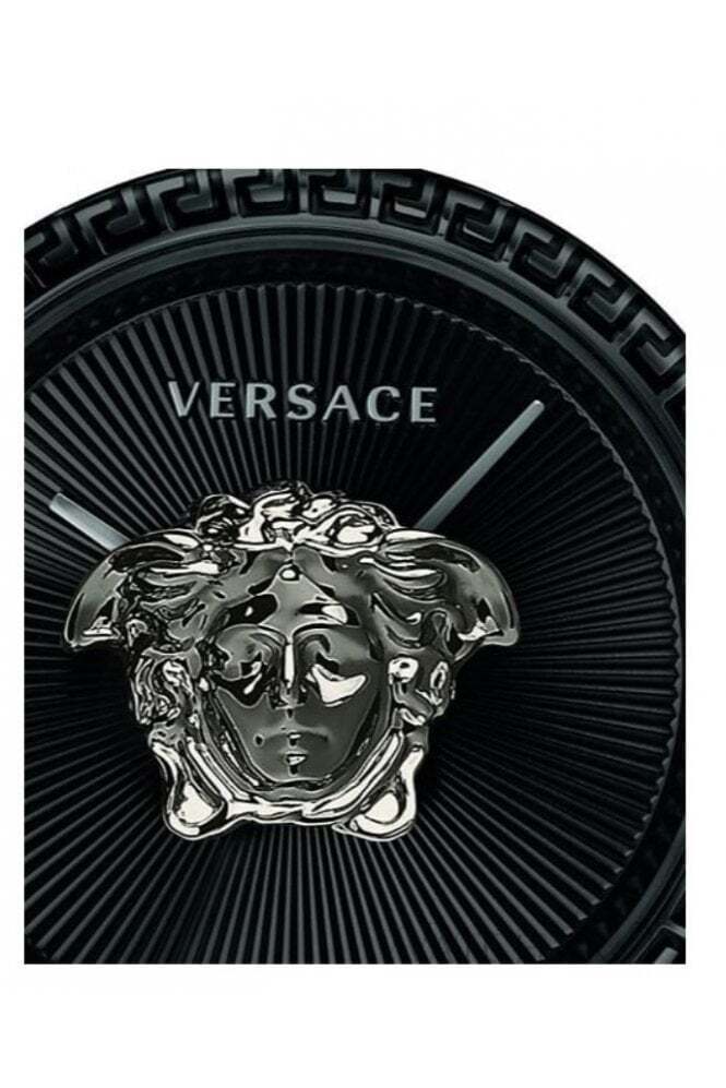  Shop Authentic Versace Palazzo Empire Black Dial Black Leather Strap Watch for Women - VCO050017 - Luxxuri