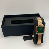  Shop Authentic Daniel Wellington Quadro Studio Green Dial Rose Gold Mesh Strap Watch For Women - DW00100520 - Luxxuri