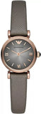  Shop Authentic Emporio Armani Gianni T Bar Quartz Gray Dial Gray Leather Strap Watch For Women - AR1727 - Luxxuri