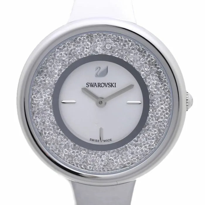  Shop Authentic Swarovski Crystalline Pure Silver Dial Silver Steel Strap Watch for Women - 5269256 - Luxxuri