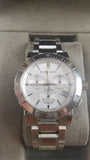  Shop Authentic Burberry City Chronograph White Dial Silver Steel Strap Watch For Women - BU9700 - Luxxuri