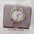  Shop Authentic Michael Kors Mindy Three Hand White Dial Two Tone Steel Strap Watch For Women - MK7084 - Luxxuri