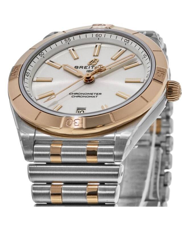  Shop Authentic Breitling Chronomat Automatic 36 White Dial Two Tone Steel Strap Watch for Women - U10380101A1U1 - Luxxuri
