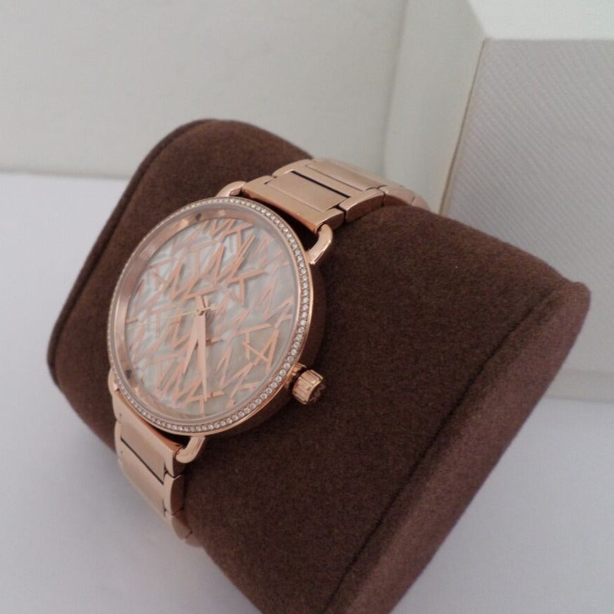  Shop Authentic Michael Kors Portia Quartz Silver Dial Rose Gold Steel Strap Watch For Women - MK3887 - Luxxuri