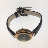  Shop Authentic Gucci Diamantissima Quartz Black Dial Black Leather Strap Watch for Women - YA141501 - Luxxuri