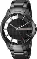  Shop Authentic Armani Exchange Hampton Chronograph Black Dial Black Steel Strap Watch For Men - AX2189 - Luxxuri