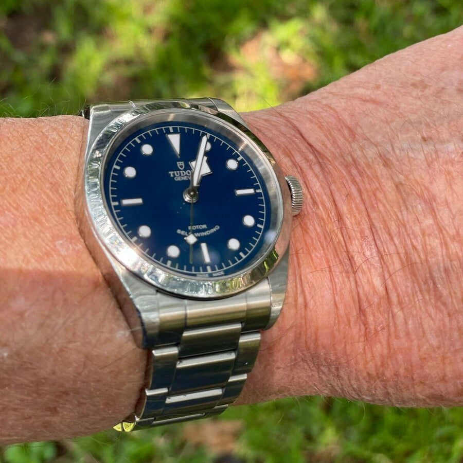  Shop Authentic Tudor Black Bay Automatic Blue Dial Silver Steel Strap Watch for Men - M79540-0004 - Luxxuri