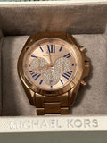  Shop Authentic Michael Kors Bradshaw Chronograph Rose Gold Dial Rose Gold Steel Strap Watch For Women - MK6321 - Luxxuri