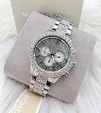  Shop Authentic Michael Kors Layton Chronograph Silver Dial Silver Steel Strap Watch For Women - MK6976 - Luxxuri