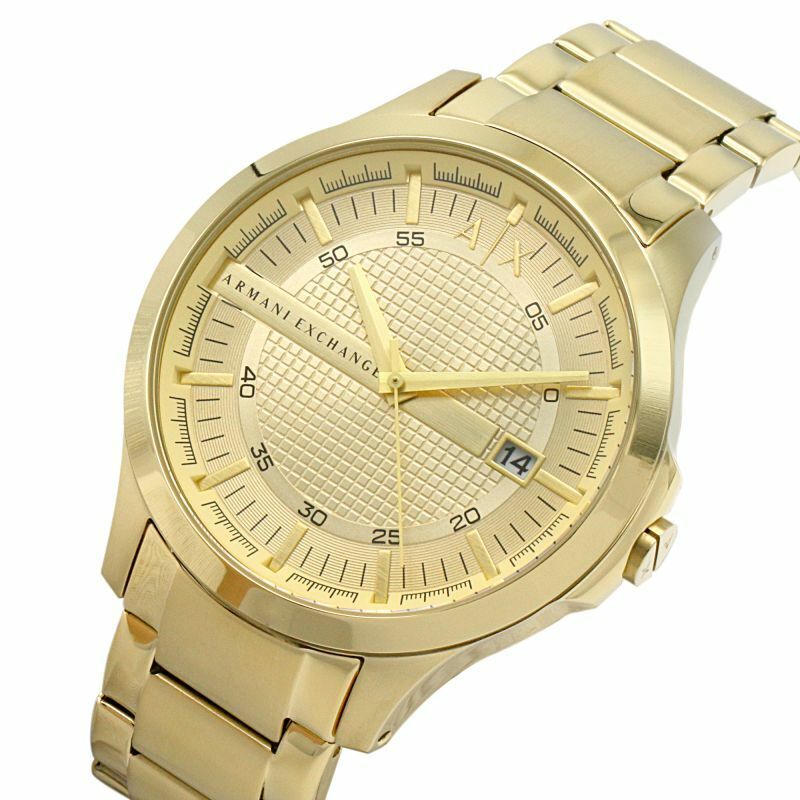  Shop Authentic Armani Exchange Hampton Chronograph Gold Dial Gold Steel Strap Watch For Men - AX2415 - Luxxuri