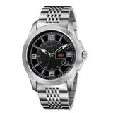  Shop Authentic Gucci G Timeless Black Dial Silver Steel Strap Watch For Men - YA126201 - Luxxuri