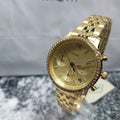  Shop Authentic Fossil Neutra Chronograph Gold Dial Gold Steel Strap Watch for Women - ES5219 - Luxxuri