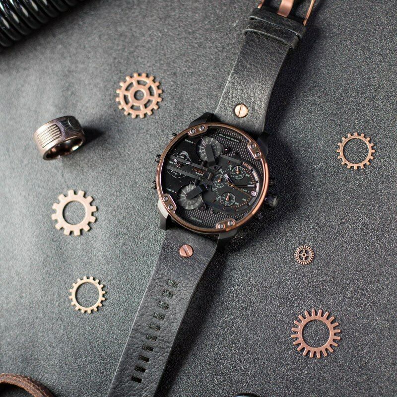  Shop Authentic Diesel Mr Daddy 2.0 Chronograph Black Dial Black Steel Strap Watch For Men - DZ7400 - Luxxuri