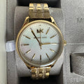  Shop Authentic Michael Kors Lexington Three Hand White Dial Gold Steel Strap Watch For Women - MK4492 - Luxxuri