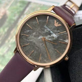 Shop Authentic Emporio Armani Quartz Grey Dial Brown Leather Strap Watch For Women - AR11172 - Luxxuri