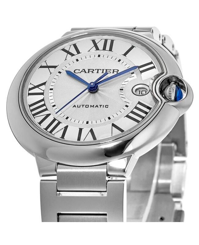  Shop Authentic Cartier Ballon Bleu De Cartier Silver Dial Silver Steel Strap Watch for Men - WSBB0049 - Luxxuri