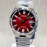  Shop Authentic Citizen Tsuyosa Automatic Red Dial Silver Steel Strap Watch For Men - NJ0150-56W - Luxxuri