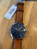  Shop Authentic Fossil Townsman Chronograph Blue Dial Brown Leather Strap Watch for Men - FS5279 - Luxxuri