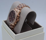  Shop Authentic Michael Kors Lexington Chronograph Red Dial Rose Gold Steel Strap Watch For Women - MK7275 - Luxxuri