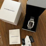 Shop Authentic Emporio Armani Diego Automatic Black Dial Silver Steel Strap Watch For Men - AR60057 - Luxxuri