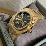  Shop Authentic Guess Trend Analog Green Dial Gold Steel Strap Watch For Men - GW0624G2 - Luxxuri