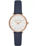  Shop Authentic Michael Kors Pyper Analog White Dial Black Leather Strap Watch For Women - MK2804 - Luxxuri
