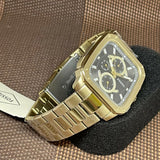  Shop Authentic Fossil Inscription Multifunction Black Dial Gold Steel Strap Watch for Men - BQ2656 - Luxxuri