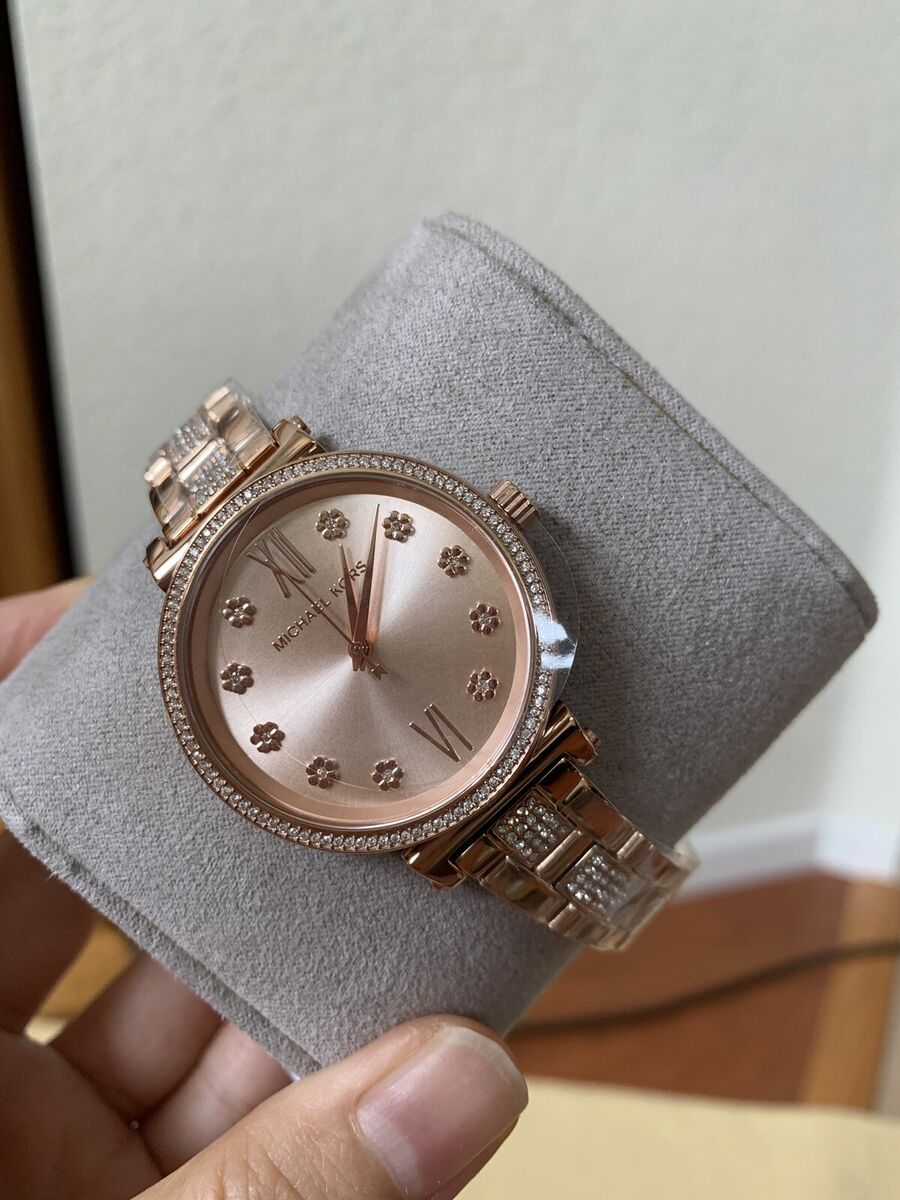  Shop Authentic Michael Kors Sofie Quartz Rose Gold Dial Rose Gold Steel Strap Watch For Women - MK3882 - Luxxuri