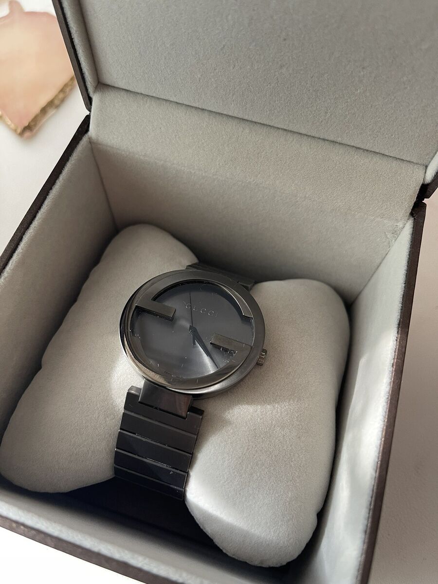  Shop Authentic Gucci G Interlocking Quartz Grey Dial Grey Steel Strap Watch For Men - YA133210 - Luxxuri