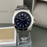  Shop Authentic Michael Kors Everest Three-Hand Blue Dial Silver Steel Strap Watch For Men - MK9079 - Luxxuri