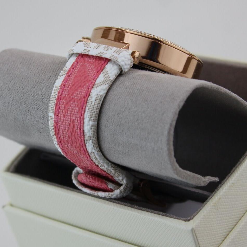  Shop Authentic Michael Kors Parker Chronograph White Dial Two Tone Leather Strap Watch For Women - MK6951 - Luxxuri