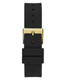  Shop Authentic Guess Queen Quartz Gold Dial Black Silicone Strap Watch For Women - GW0536L3 - Luxxuri