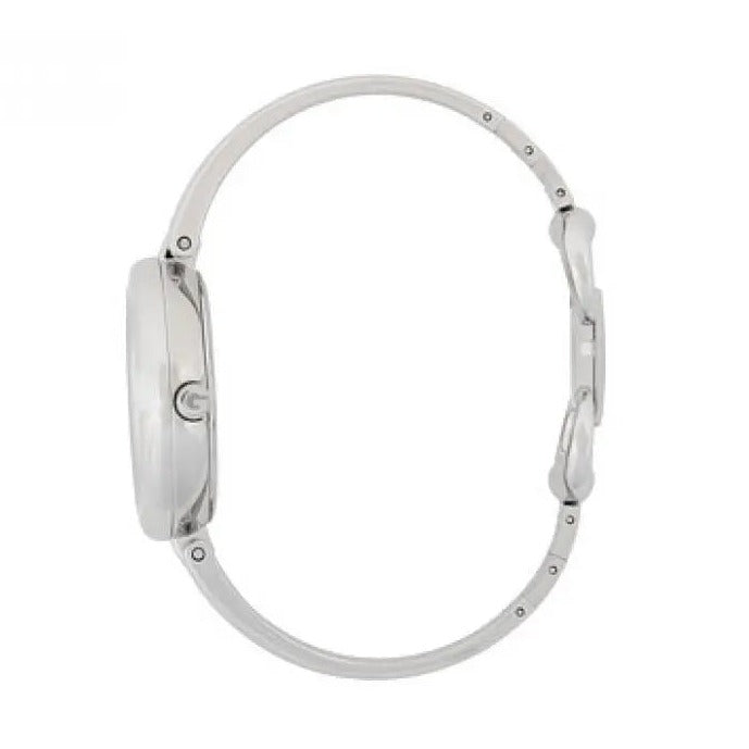  Shop Authentic Gucci Guccissima Diamonds Mother of Pearl Dial Silver Steel Strap Watch For Women - YA134303 - Luxxuri