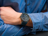  Shop Authentic Hugo Boss Distinct Blue Dial Blue Rubber Strap Watch for Men - 1513856 - Luxxuri
