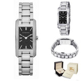  Shop Authentic Burberry Heritage Black Dial Silver Steel Strap Watch For Women - BU9601 - Luxxuri