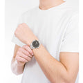  Shop Authentic Daniel Wellington Iconic Link Black Dial Silver Steel Strap Watch For Women - DW00100342 - Luxxuri