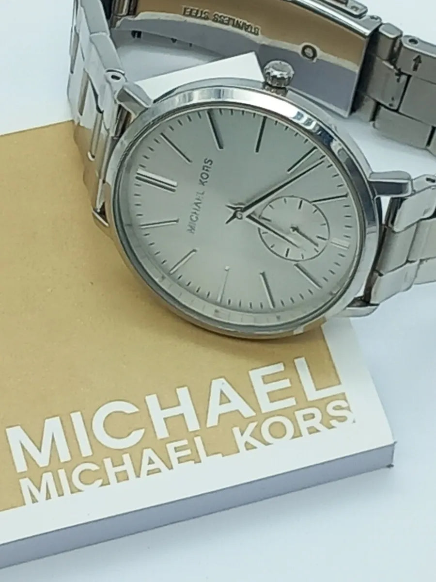  Shop Authentic Michael Kors Jaryn Quartz Silver Dial Silver Steel Strap Watch For Women - MK3499 - Luxxuri