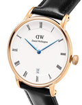  Shop Authentic Daniel Wellington Dapper Sheffield White Dial Black Leather Strap Watch For Men - DW00100092 - Luxxuri