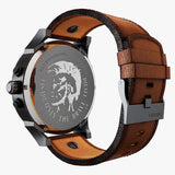  Shop Authentic Diesel Mr Daddy Quartz Grey Dial Brown Leather Strap Watch For Men - DZ7413 - Luxxuri