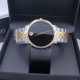  Shop Authentic Movado Museum Classic Black Dial Two Tone Steel Strap Watch for Men - 0607200 - Luxxuri